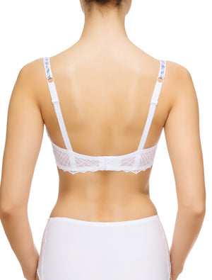 Lauma, White Underwired Soft-cup Bra, On Model Back, 82G20