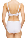 Lauma, White Underwired Soft-cup Bra, On Model Back, 82G20