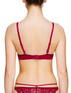 Lauma, Red Strappy Push Up Bra, On Model Back, 83G10