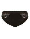 Lauma, Black Mid Waist Panties, On Model Front, 83G52