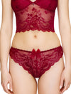 Lauma, Red Lace String Tanga, On Model Front, 83G60