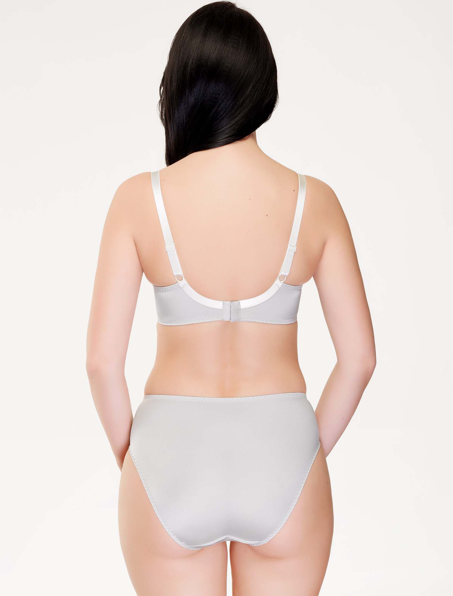 Lauma, Light Grey Mid Waist Pnties, On Model Back, 84J52