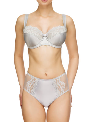Lauma, Grey High Waist Panties, On Model Front, 87G51 