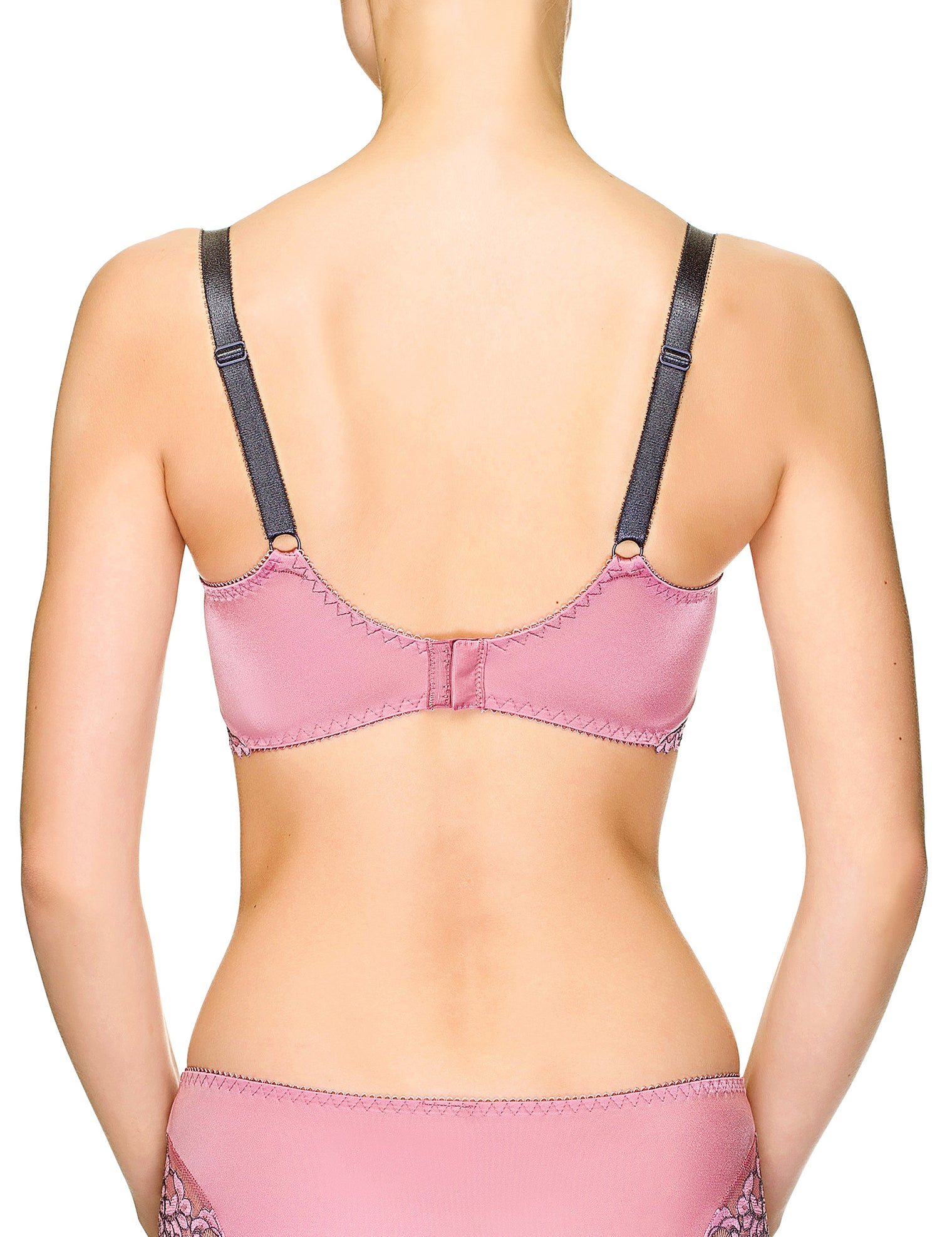 Lauma, Pink Underwired Bra, On Model Back. 88H20