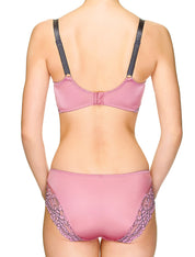 Lauma, Pink Underwired Bra, On Model Back. 88H20