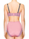 Lauma, Pink Lace Balconette Bra, On Model Back. 88H30