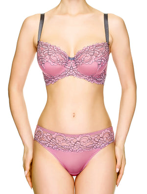 Lauma, Pink Mid Waist Panties, On Model Front. 88H52