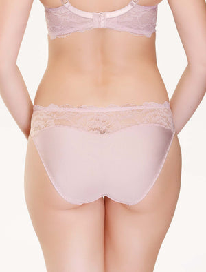 Lauma, Light Pink Mid Waist Panties, On Model Back, 89J51