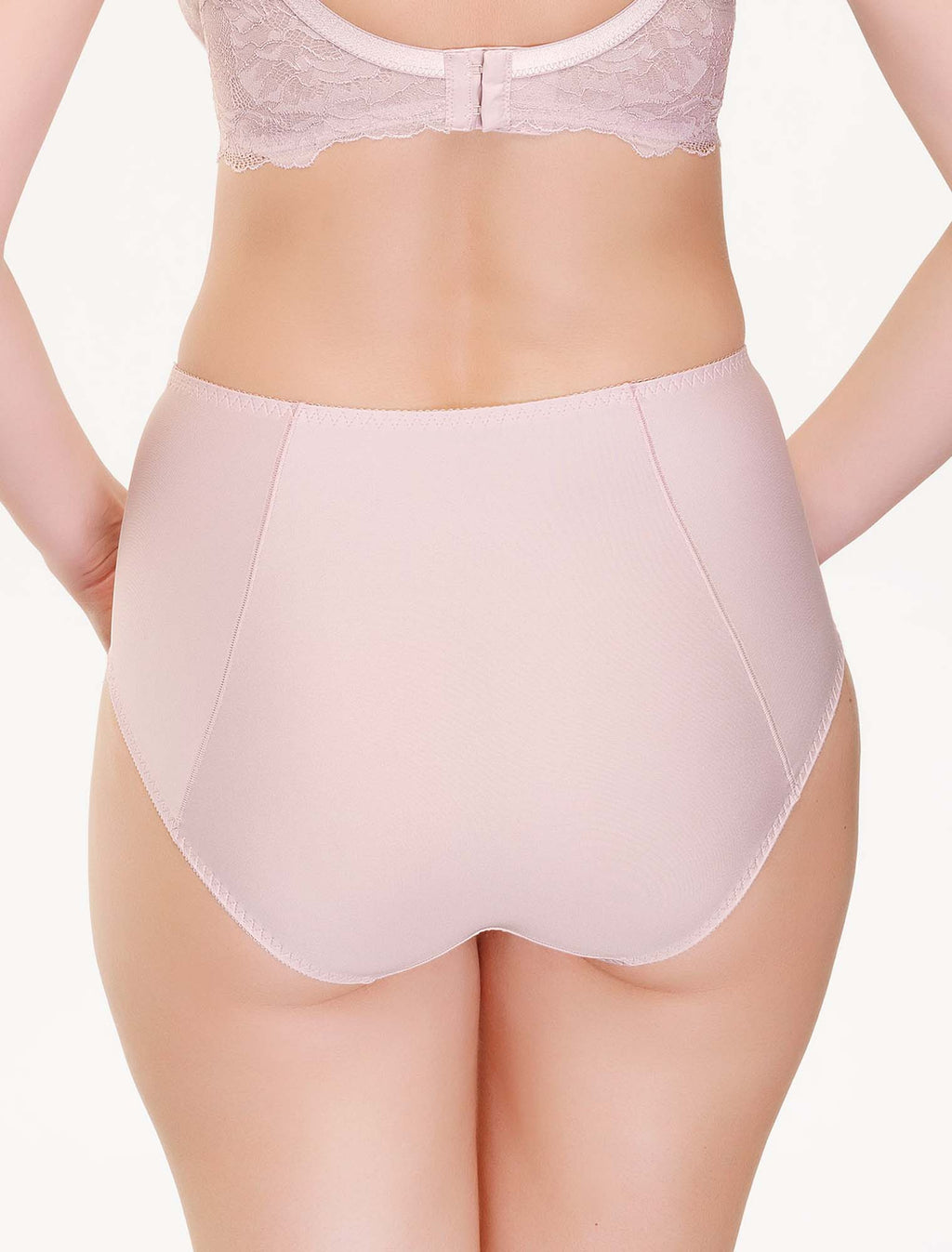 Lauma, Light Pink High Waist Panties, On Model Back, 89J51
