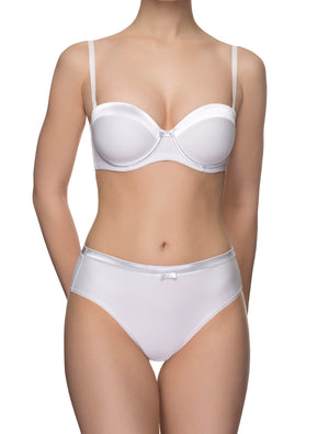 Lauma, White High Waist Panties, On Model Front, 99C41