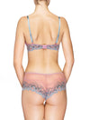 Lauma, Lilac Lace Plunge Push-Up Bra, On Model Back, 91H11