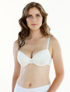 Lauma, Ivory Moulded Underwired Bra, On Model Front, 92H31
