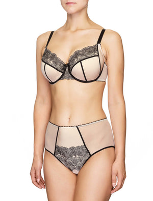 Lauma, Beige High Waist Panties, On Model Front, 93K51