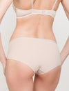 Lauma, Nude Sleek Mid Waist Shorts Panties, On Model Back, 94J70