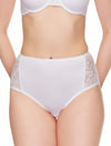 Lauma, White Cotton High Waist Panties, On Model Front, 95J50