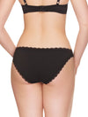 Lauma, Black Cotton Mid Waist Panties, On Model Back, 96J50