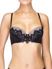 Lauma, Black Push-up Bra, On Model Front, 97H15