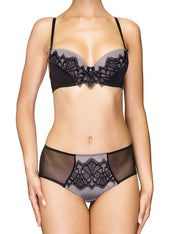 Lauma, Black Push-up Bra, On Model Front, 97H15