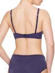 Lauma, Blue Moulded T-shirt Bra, On Model Back, 99570