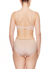 Lauma, Beige Molded Padded T-Shirt Bra, On Model Back, 99570 