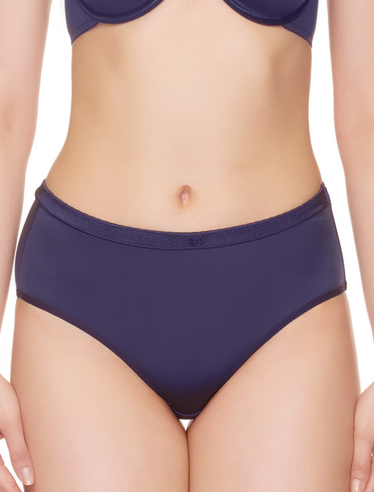 Lauma, Blue High Waist Panties, On Model Front, 99C41 