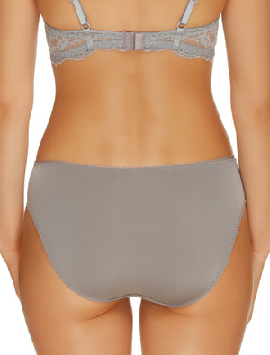 Lauma, Grey Mid Waist Panties, On Model Back, 99G52