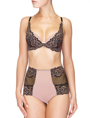Lauma, Pink High Waist Panties, On Model Front, 99H51