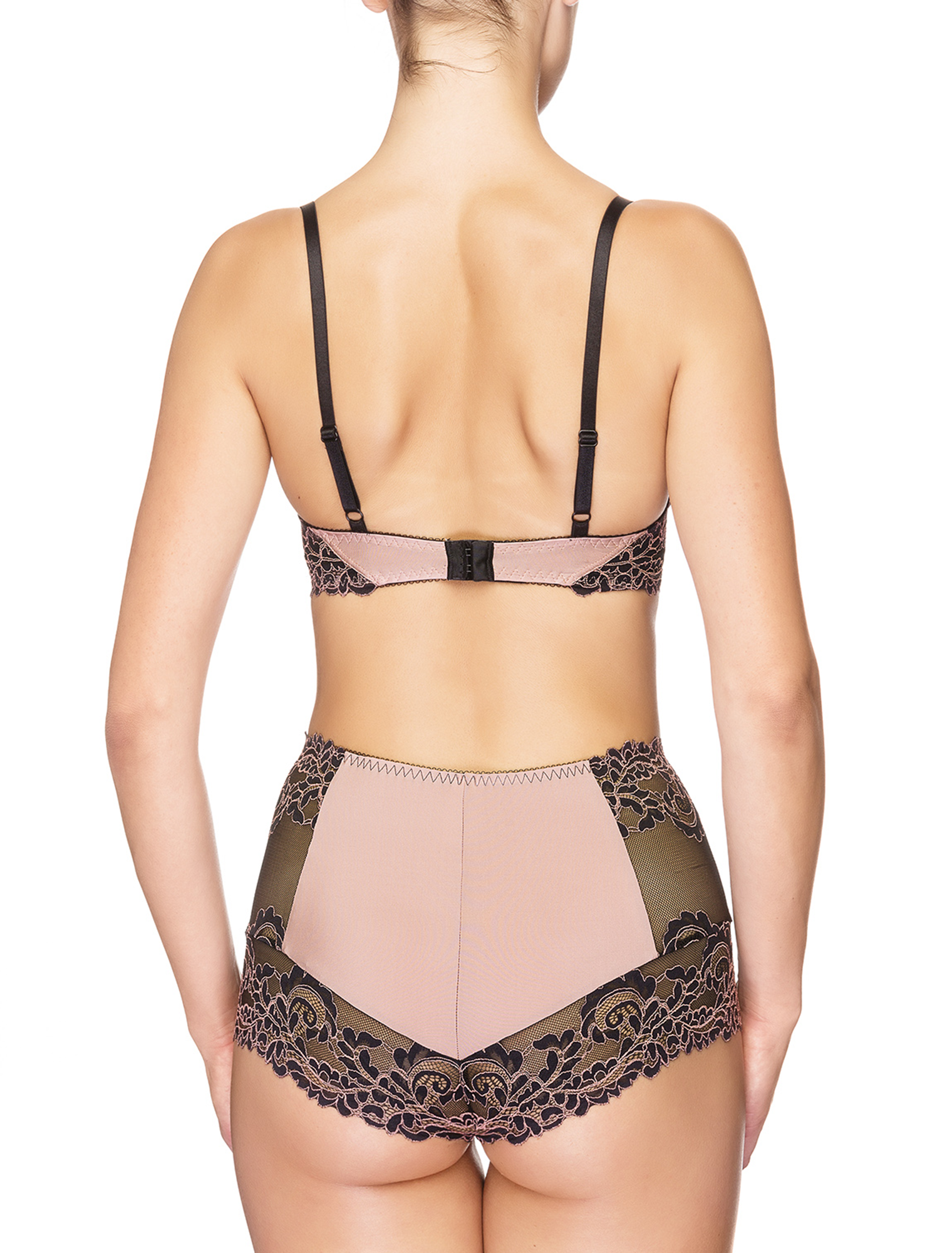 Lauma, Pink High Waist Panties, On Model Back, 99H51