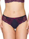 Lauma, Blue Lace String Briefs, On Model Front, 99H60