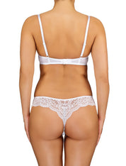 Lauma, White Push Up Bra, On Model Back, 72F10