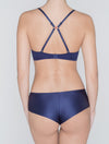 Lauma, Blue Mid Waist Panties, On Model Back, 45D72